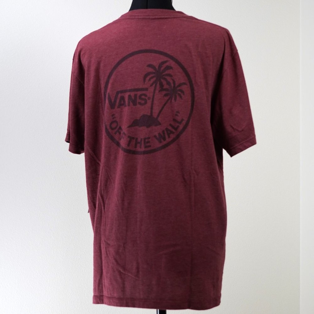 Van's OFF THE WALL Island Tshirt, Men's L, Red